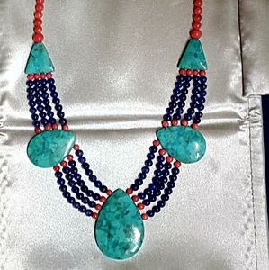 Desert rose trading /Jay King Turquoise necklace.